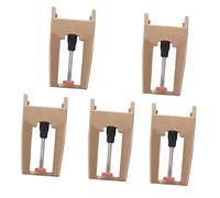 Milisten 5pcs Gramophone Record Needle Styluses for Turntable Cartridges High Output Moving Magnetic Replacement Stylus for Record Player Gold Easy to Replace and Store