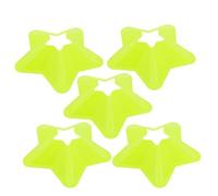 Milisten 5pcs Green Football Training Discs with Realistic Design and Visual Acuity, Pe Material, Safe to Use, for Football Training Markers and Sports Day Activities