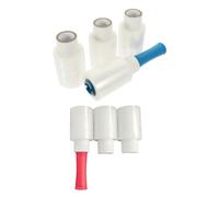 Milisten 5pcs Industrial Stretch Wrap Film with Handle, Small Size Self-Adhesive Shrink Wrap Roll for Packaging and Moving, Random Handle Color, Heavy Duty Cling Film for Random Color