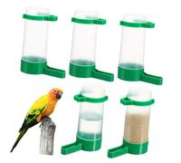 Milisten 5pcs Large Automatic Bird Drinker and Feeder Bowl Set, Plastic Splash-proof Waterer, Suitable for Garden and Cage Use, Large Size for Parakeets, Canaries, and Small Birds