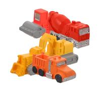 Milisten 5pcs Micro Construction Vehicle Set Mini Landscaping Trucks for Bulldozer Excavator Mixer Dump Roller for Home Decor Playtime Fun
