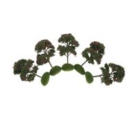 Milisten 5pcs Miniature Artificial Apple Trees Plastic Models for Sand Table Micro Landscape Decoration Realistic Moss and Fruit Elements Architectural Model Supplies for Railway and DIY