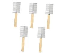 Milisten 5pcs Pet Grooming Comb Double Sided Rake for Dog Cat Shedding Hair Grooming Tool