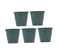 Milisten 5pcs Plastic Flower Planter Pots Round Root Control Gardening Containers Air Permeable Durable for Use for Growing Vegetables and Flowers