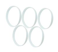 Milisten 5Pcs Plastic Hole Cup Rings, White, Lightweight, for Standard 108 MM Golf Holes, Outdoor Practice and Course Use, Improve Visibility