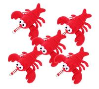 Milisten 5pcs Plush Crab Keychains Cute Crayfish Key Chain Charms for Women Aesthetic Backpack Accessories Unique for Friends
