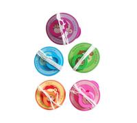 Milisten 5PCS Pull String Wooden Peg-tops Educational Plaything for Boys Cultivates Coordination Flexibility and Observation Skills
