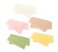 Milisten 5pcs Pure Cotton Square Towel Soft Absorbent Washcloth for Boys and Girls Face Towel Saliva Wipes Bath Rags for Shower Washcloth for Boy Girl