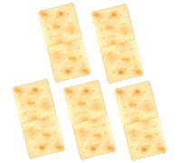 Milisten 5Pcs Realistic Fake Biscuits Model for Kitchen Decor Photography Props and Teaching Tools Facsimile Food Item for Home and Dining Table Display