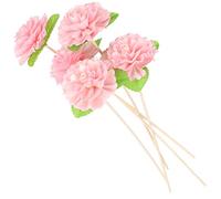 Milisten 5pcs Reed Diffuser Sticks Rose Flowers Wood Rattan Reed Artificial Essential Oil Aroma Diffuser Sticks Replacement Refill Rattan Sticks for Home Office Decor