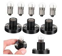 Milisten 5Pcs Screw Lamp Holder Kit with Bulbs for Physics Experiments for School Circuits and Electronics Learning Enhance Hands Skills and Creativity