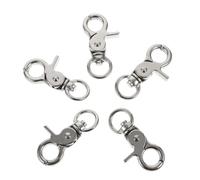 Milisten 5pcs Stainless Steel Birdcage Lock Buckle Small Pet Cage Latches Secure Bird Cage Door Locks Spring Release Latch for Parrots Metal Accessory
