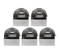 Milisten 5pcs Stainless Steel Cookie Cutters with Handle Design, Easy to Use and Hand Polished Biscuit Moulds for Professional Baking Dough Tools, for Home Baking and Cake Decorating