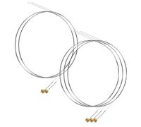 Milisten 5pcs Steel Guitar Strings B-2nd 2nd String Replacement for Acoustic and Electric Guitar Anti-rust Corrosion Resistant for Recording and Creative Use