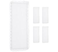 Milisten 5pcs Stitchable Blank Bookmarks with Elegant Lace Border Polyester Cross Stitch Project Kit for DIY Handmade Embroidery Craft Embroidery Material for Book Lovers