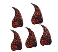 Milisten 5pcs Thickened Pickguard Scratch Plate for Acoustic Guitar Celluloid Material Protects Guitar Plate from Scratching for Folk Players