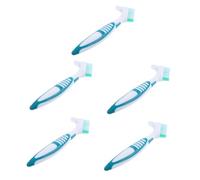 Milisten 5pcs Turtle Care Cleaning Brush Tortoise Shell Brush Double-sided Reptile Tank Accessories