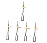 Milisten 5pcs Violin Bow Frog Screw Metal Violin Bow Accessory for Easy Installation and Maintenance for Home and Music Classroom Use Compatible