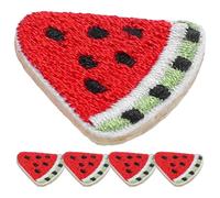 Milisten 5pcs Watermelon Shape Embroidered Applique Clothing Patch Embroidery Thread for DIY Sewing, Easy to Sew and Comfortable Touch, for Clothing and Backpacks