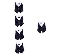 Milisten 5pcs Wedding Pet Costume Suit for Dogs Formal Dog Dress Bow Tie and Elegant Design for Parties Special Occasions and Weddings for Breeds Like