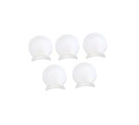 Milisten 5pcs White Rubber Clarinet Thumb Rest Cushions Durable Finger Covers for Right Hand Wind Instrument Accessories Thumb Maintain Correct Finger Position
