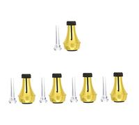 Milisten 5sets Practice Trumpet Mute Silencer Mouthpiece Compact Straight Mute for Trumpet for Quiet Practice and Sound Control Band Settings