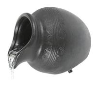 Milisten 6.3" Ceramic Landscape Waterfall Jar - Zen Garden Fountain Decor for Outdoor Patio, Balcony & Yard - Mini Circulating Water Feature Ornament for Relaxation (Pump Not Included)
