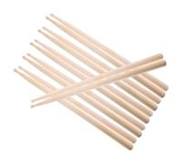 Milisten 6 Pairs Maple Wood Drumsticks, 5a Practice Sticks for Adults and Beginners, Versatile Backup or Replacement Drum Accessories for Jazz and Electronic Drums