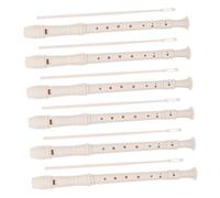 Milisten 6 Sets Beginner Soprano Recorder for German Style Flute with Cleaning Stick Easy to Play and Tune for Music Education School Bands and Group Lessons