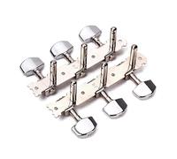 Milisten 6 String Chrome Acoustic Guitar Tuning Pegs with Metal Square Button A Durable Guitar Machine Heads Enhance Your Instrument Beauty and Performance