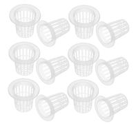 Milisten 60 Pcs Hydroponic Plant Growth Baskets Transparent Root Fixing Cups for Balcony Soilless Cultivation Durable Breathable Mesh Design Suitable for Vegetable Germination and Indoor