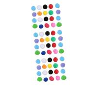 Milisten 60pcs Assorted Pompoms for Creative Crafts and Decorations Soft for Boys and Girls Projects Parties and Handmade Art