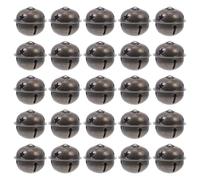 Milisten 60pcs Golden Iron Jingle Bells with Open Bell Design for DIY Crafts and Pet Collar Accessories Producing Festive Jingling Sound for Christmas and Anniversary Decorations