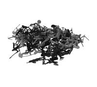 Milisten 60Pcs Medieval and Roman Army Men Action Figures with Black Silver Finish Detailed Soldiers Set for Boys Historical Play and Collecting