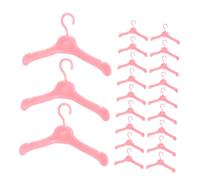Milisten 60pcs Miniature Doll Closet Hangers Pink Multi-functional Clothes Organizers Space-saving Wardrobe Accessories for Doll Outfits Storage