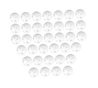 Milisten 60pcs White Rattle Inserts for Toys Rattle Balls DIY Replacement Parts Soft Shaker Bells Craft Boy Girl Noise Maker for Stuffed Animals
