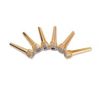 Milisten 6pcs Acoustic Guitar Bridge Pegs Ebony Brass for Guitar Replacement