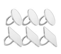 Milisten 6pcs Acrylic Betta Fish Mirror Rings for Enrichment Training Sturdy High-definition Handheld Mirrors with Round Rectangle Designs to Enhance Tank Interaction and Exercise for
