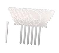 Milisten 6pcs Acrylic Plant Markers Reusable Butterflies Shape Garden Labels with Pen for Easy Plant Identification and Classification Flower Pots Greenhouses and Nurseries