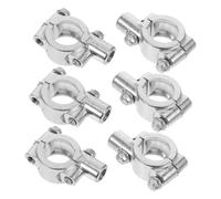 Milisten 6pcs Aluminum Alloy Motorcycle Flagpole Mount with Quick Release Clamp Silver Bike Safety Flag Holder for Electric Motorbikes Weather Resistant Outdoor Use Easy Installation for
