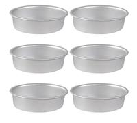 Milisten 6pcs Anodized Oval Cheesecake Pans Non-Stick Oval Cake Baking Molds for Oven Baking Specialty Egg-Shaped Cake Molds for Birthday and Chiffon