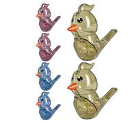 Milisten 6pcs Bird Shaped Water Whistles for Fun Musical Interaction Party Favors Novelty Whistle for Birthday Celebrations Easy to Use and Friendly