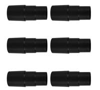 Milisten 6pcs Black Vacuum Cleaner Adapter Connector for European Floor Brush, Home Machine Accessory Compatible with Household Vacuum Cleaners, Creative Attachment for Dust Hose Adaptation