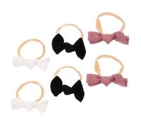 Milisten 6Pcs Bow Headbands Soft Elastic Hair Accessories for Newborns Cute and Stylish Hairbands with Color for Special Occasions
