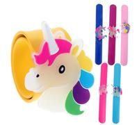 Milisten 6pcs Boys and Girls Slap Bracelet Led Bracelets for Girls Animal Slap Wristband Party Silicone Band