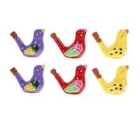 Milisten 6Pcs Ceramic Water Bird Whistles Creative Whistle for Parties Festivals Games Promotes Parent Interaction