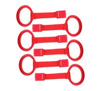Milisten 6pcs Crib Pull Rings for Walking Exercises Arm Strength Building Nursery Pull Up Handles Secure Attachment for Playpens and Cribs Motor Skill Development Assistant Rings