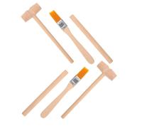 Milisten 6pcs Dinosaur Digging Tools for Educational Archaeological Excavation Kit with Wood Hammer Brush Stem Science for Boys Pretend Play Exploration