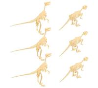 Milisten 6PCS Dinosaur Fossil Assembly Kit for Boys and Girls DIY Archaeological Excavation Toy Realistic Dinosaur Skeletons and Bone Models for Creative Play and Learning