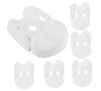 Milisten 6pcs DIY Bunny Masks Blank Pulp Masks for Painting Crafting for Birthday Parties Weddings Fashion Shows and Special Events